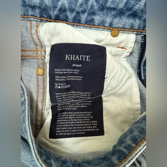KHAITE Abigail Straight Jeans Denim - Picture 6 of 7
